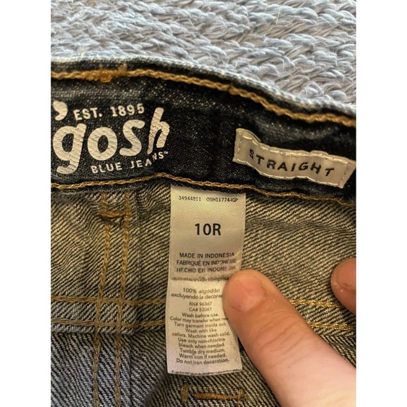 OshKosh B’gosh Boys Classic Jeans - Size 10R- Adjustable Waist - Great Condition - Picture 4 of 6